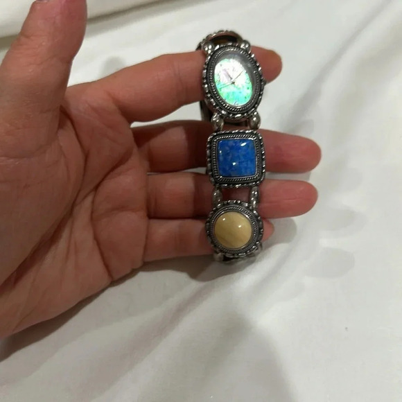 Vintage Ecclissi Sterling Multi-stone watch - Picture 3 of 7